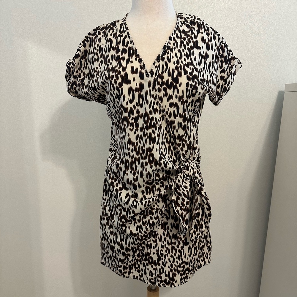 Peach Love California Animal Print Dress